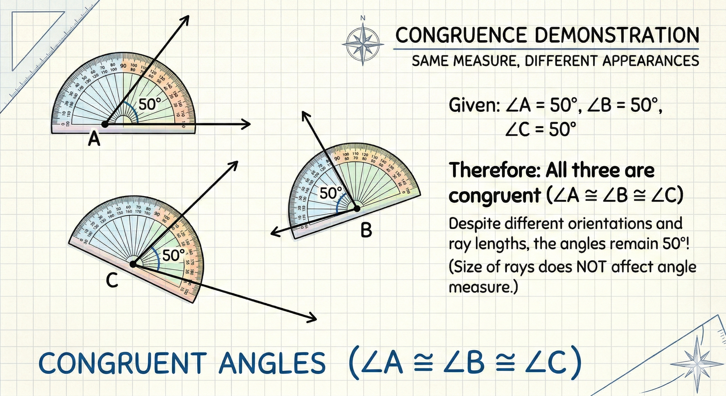 Congruent Angles: Definition, Symbol & Practice Problems